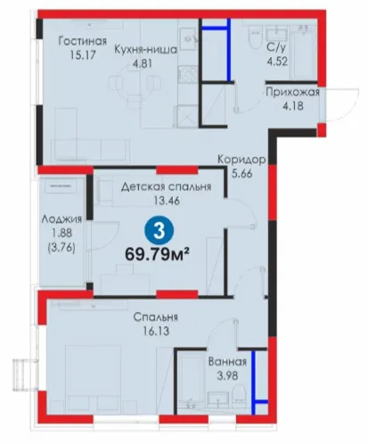 3-комн