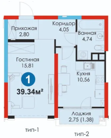 1-комн