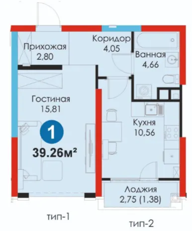 1-комн