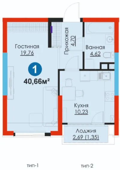 1-комн