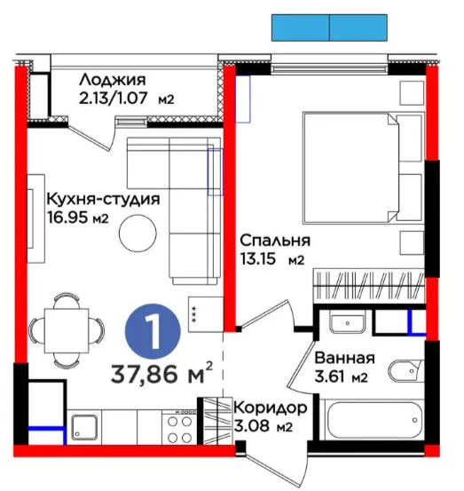1-комн
