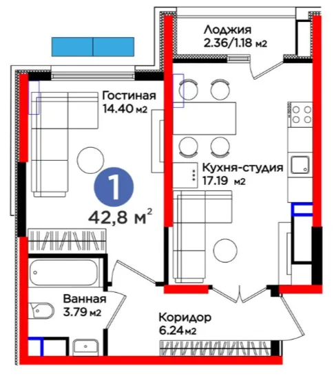1-комн