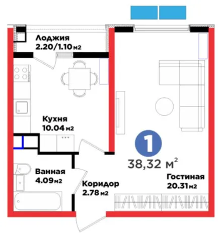 1-комн