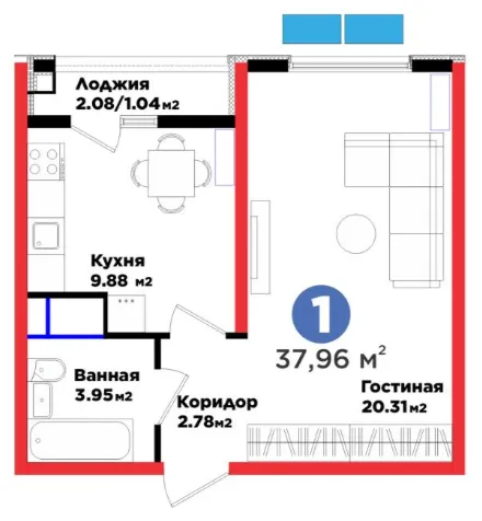1-комн