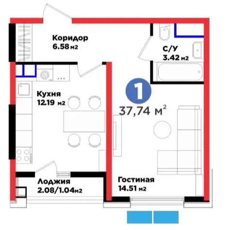 1-комн
