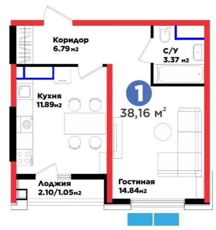 1-комн