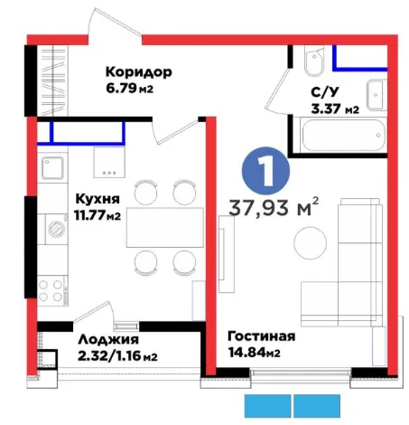 1-комн