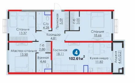 4-комн