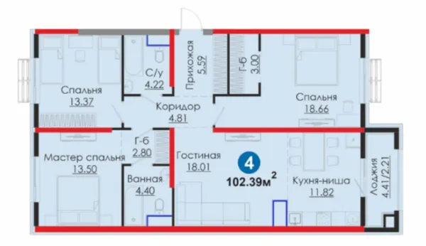 4-комн