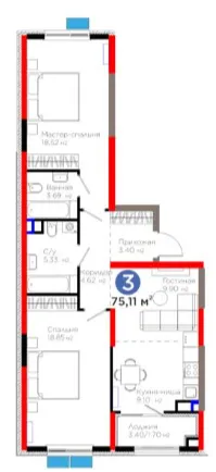 3-комн