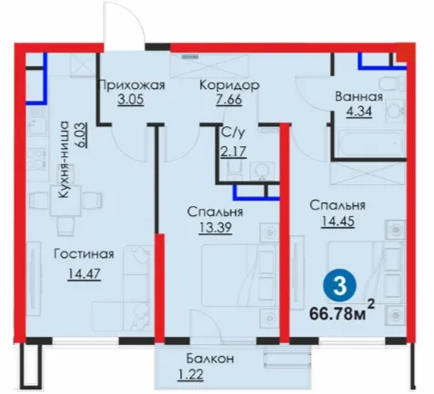 3-комн