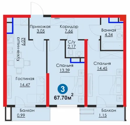 3-комн