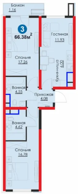 3-комн