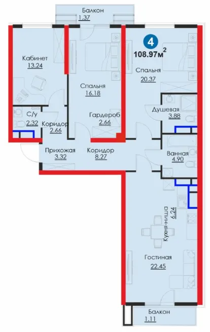 4-комн