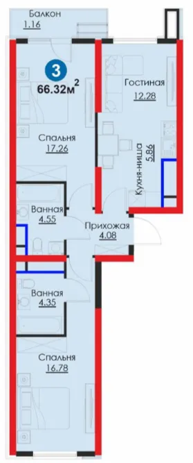 3-комн