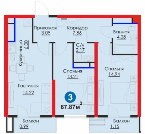 3-комн
