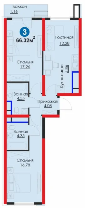 3-комн