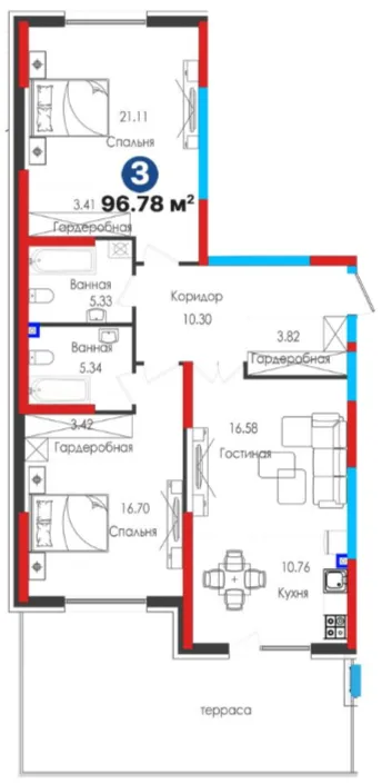 3-комн