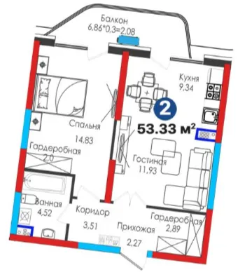 2-комн