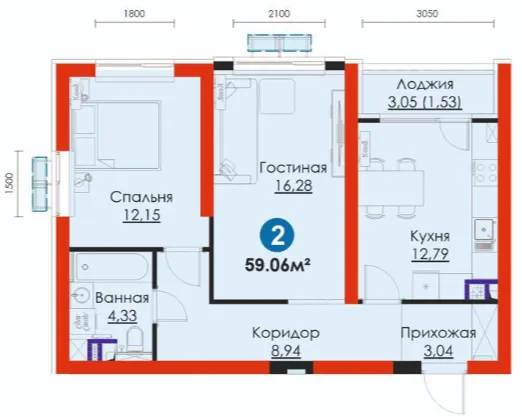2-комн