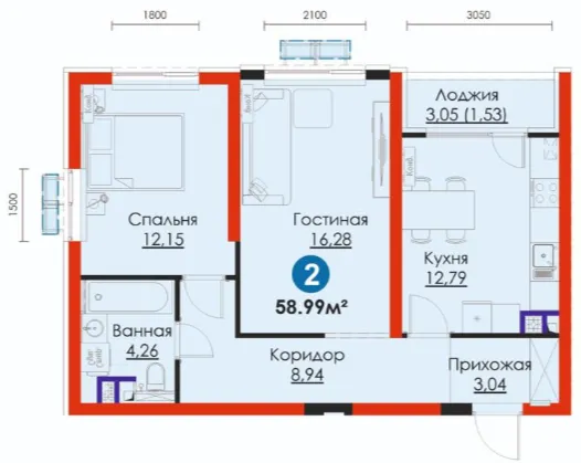 2-комн