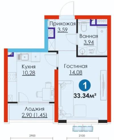 1-комн