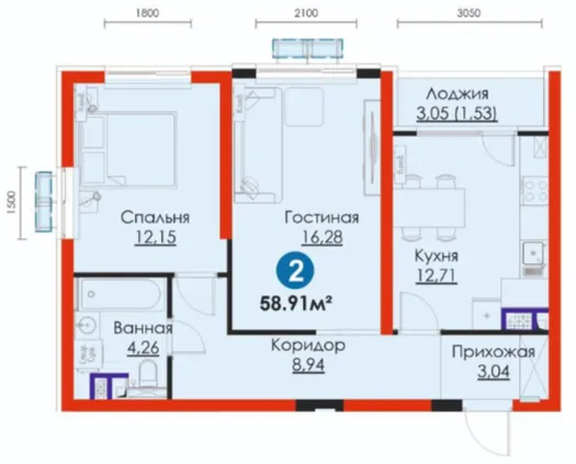 2-комн