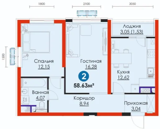 2-комн