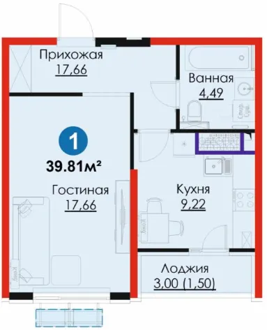 1-комн