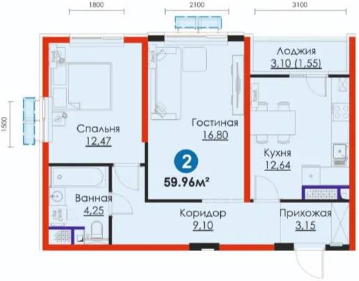 2-комн