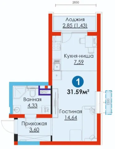 1-комн