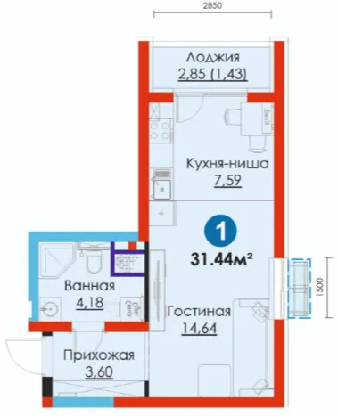 1-комн