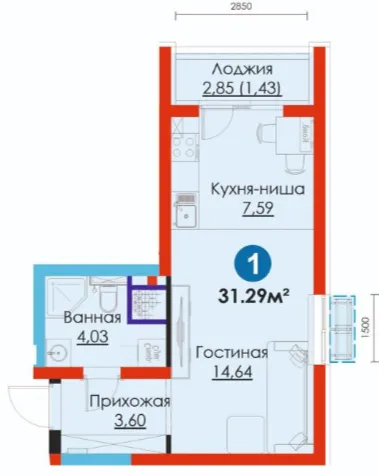 1-комн
