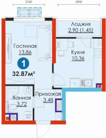 1-комн