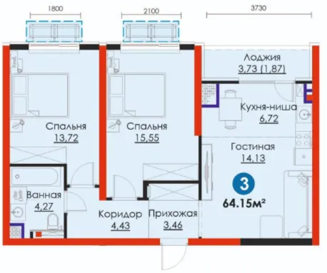 3-комн