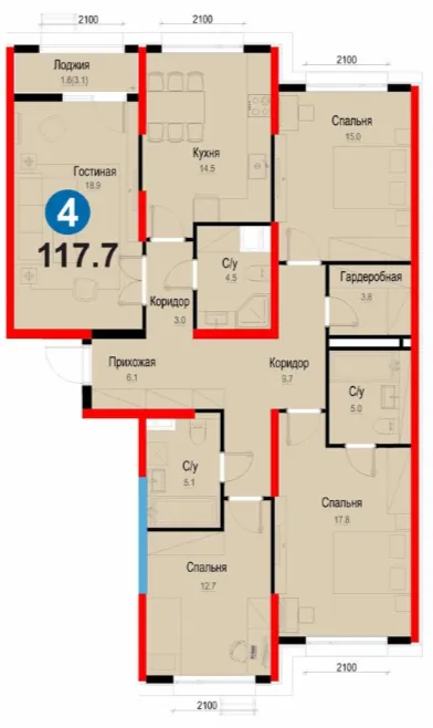 4-комн
