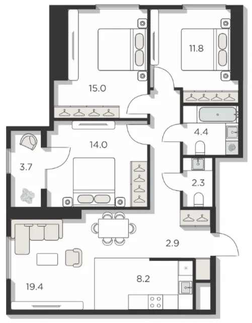 4-комн