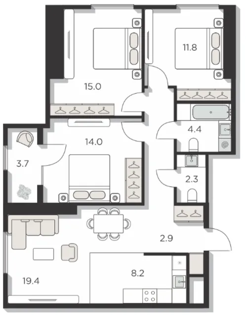 4-комн
