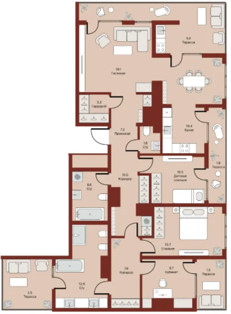 5-комн