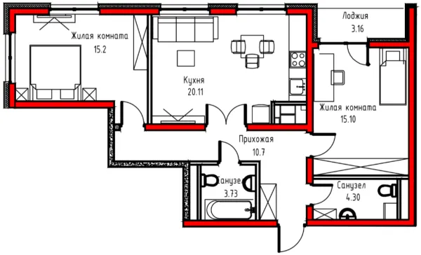 3-комн