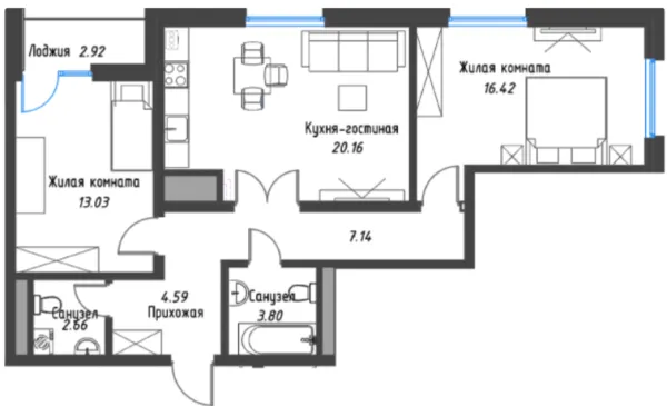 3-комн