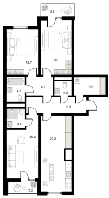4-комн