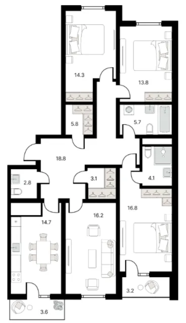 4-комн