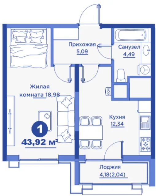 1-комн