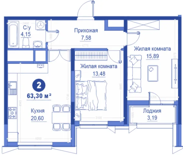 2-комн