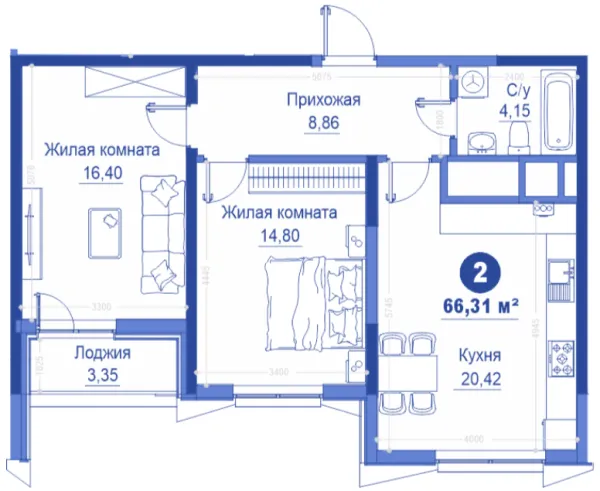 2-комн