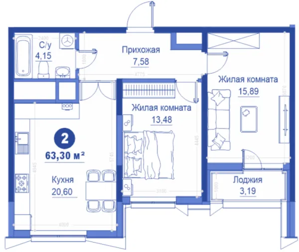 2-комн