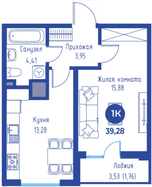 1-комн
