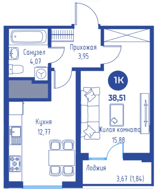 1-комн