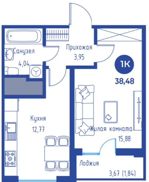 1-комн